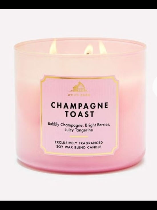 White Barn Other - White Barn Champagne Toast 3-Wick Soy Candle - Bath And Body Works